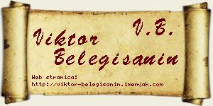 Viktor Belegišanin vizit kartica